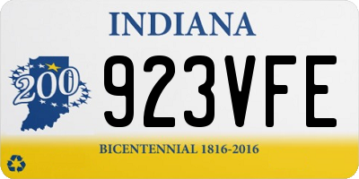 IN license plate 923VFE