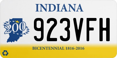 IN license plate 923VFH