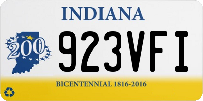 IN license plate 923VFI
