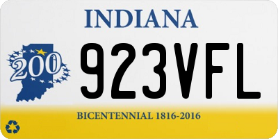IN license plate 923VFL