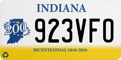 IN license plate 923VFO