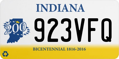 IN license plate 923VFQ