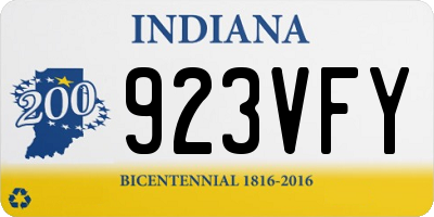 IN license plate 923VFY