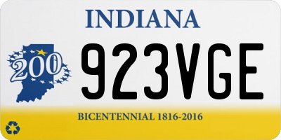 IN license plate 923VGE