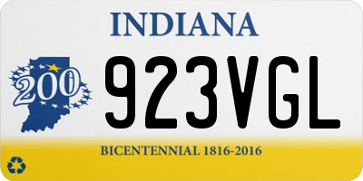 IN license plate 923VGL