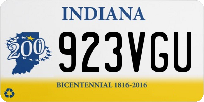 IN license plate 923VGU