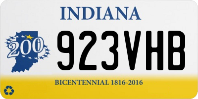 IN license plate 923VHB