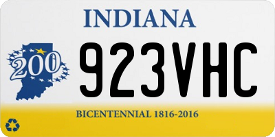 IN license plate 923VHC