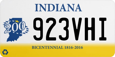 IN license plate 923VHI