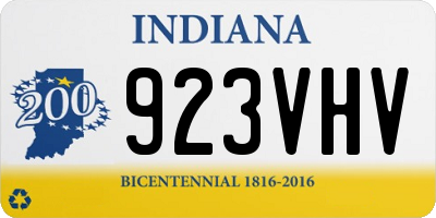 IN license plate 923VHV
