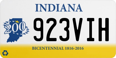 IN license plate 923VIH