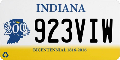 IN license plate 923VIW