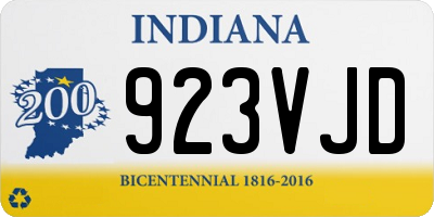 IN license plate 923VJD