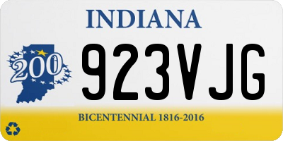 IN license plate 923VJG