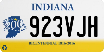 IN license plate 923VJH