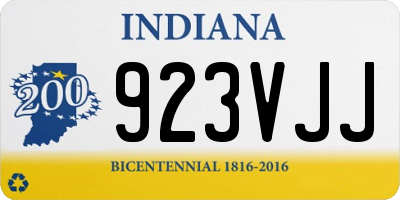 IN license plate 923VJJ