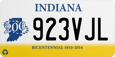 IN license plate 923VJL