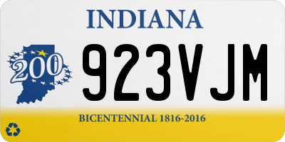 IN license plate 923VJM