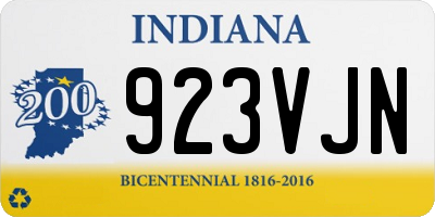 IN license plate 923VJN