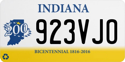 IN license plate 923VJO