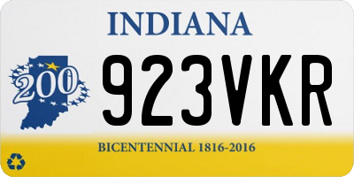 IN license plate 923VKR
