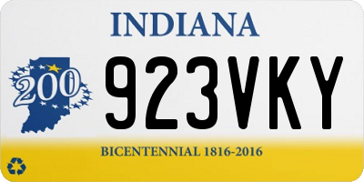 IN license plate 923VKY