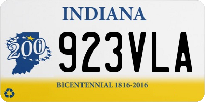 IN license plate 923VLA
