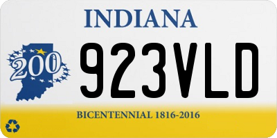 IN license plate 923VLD
