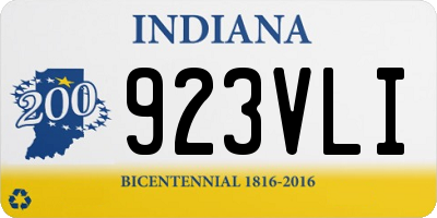 IN license plate 923VLI