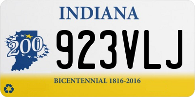 IN license plate 923VLJ