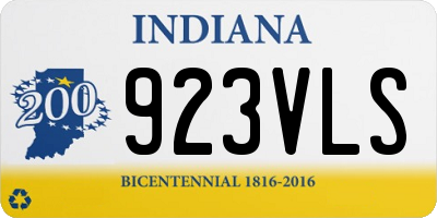 IN license plate 923VLS