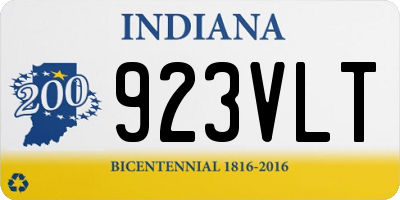 IN license plate 923VLT