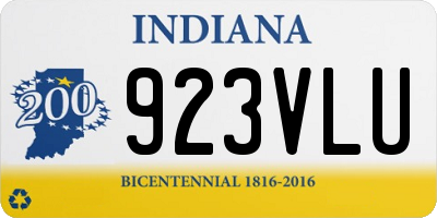 IN license plate 923VLU