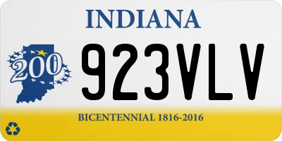IN license plate 923VLV
