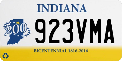 IN license plate 923VMA