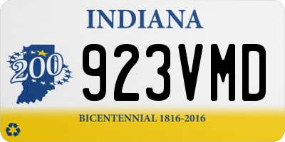 IN license plate 923VMD