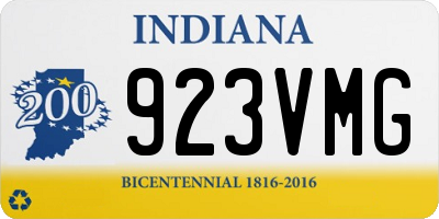 IN license plate 923VMG