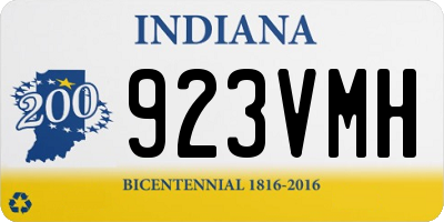 IN license plate 923VMH