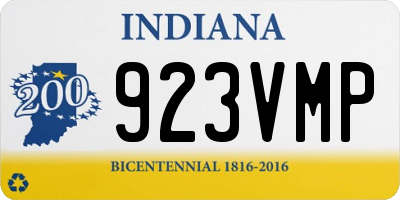 IN license plate 923VMP