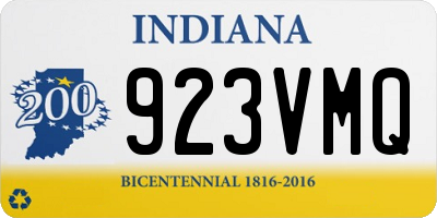 IN license plate 923VMQ