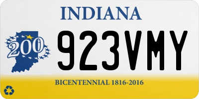 IN license plate 923VMY
