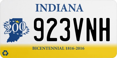 IN license plate 923VNH