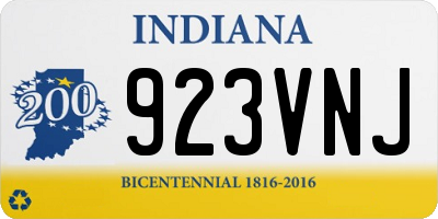 IN license plate 923VNJ