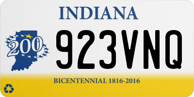IN license plate 923VNQ