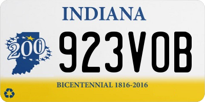 IN license plate 923VOB