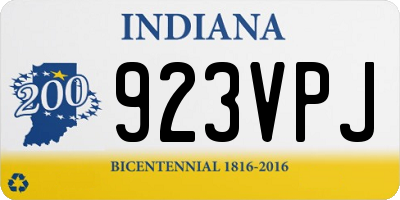 IN license plate 923VPJ