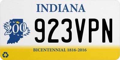 IN license plate 923VPN