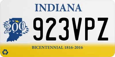 IN license plate 923VPZ