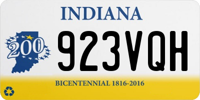 IN license plate 923VQH