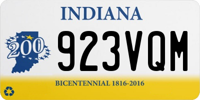 IN license plate 923VQM